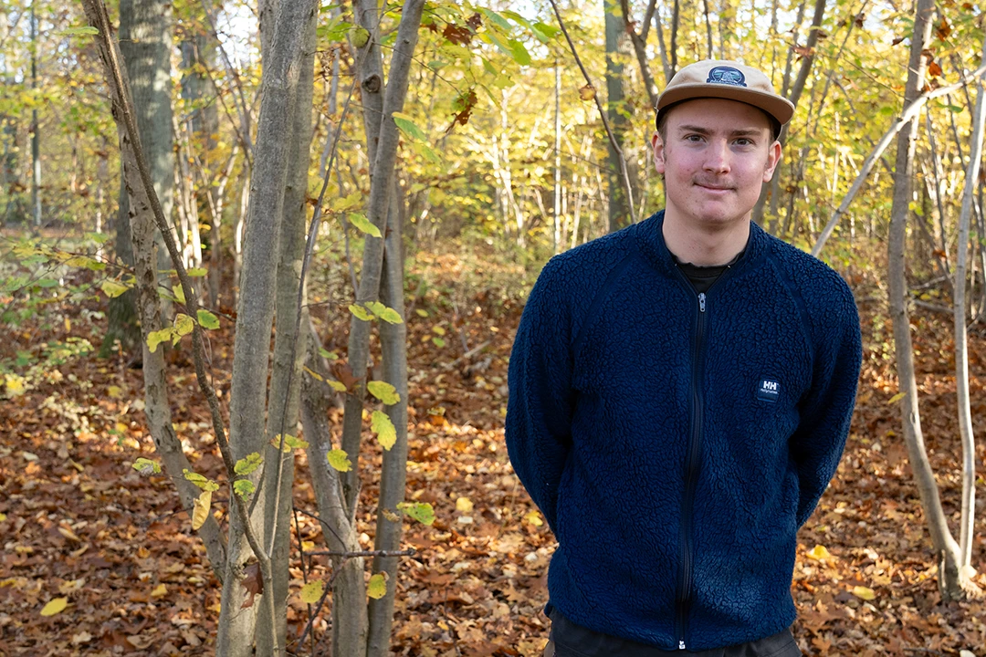 Porträtt på Axel, tidigare elev på hotell- och turismprogrammet