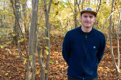 Porträtt på Axel, tidigare elev på hotell- och turismprogrammet