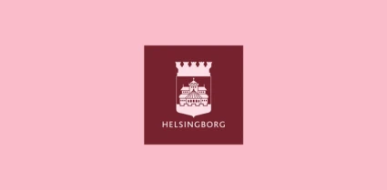 Helsingborgs stads symbol i rosa och tegel