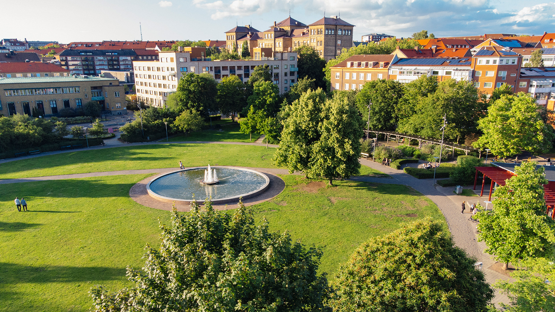 Kulturparken Furutorpsplatsen från ovan.