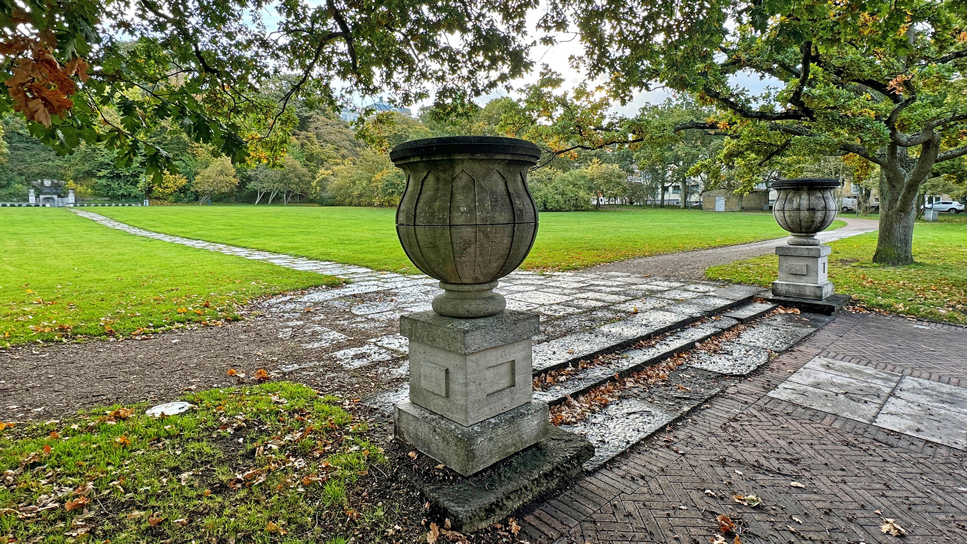 Urnor i kulturparken Margaretaplatsen