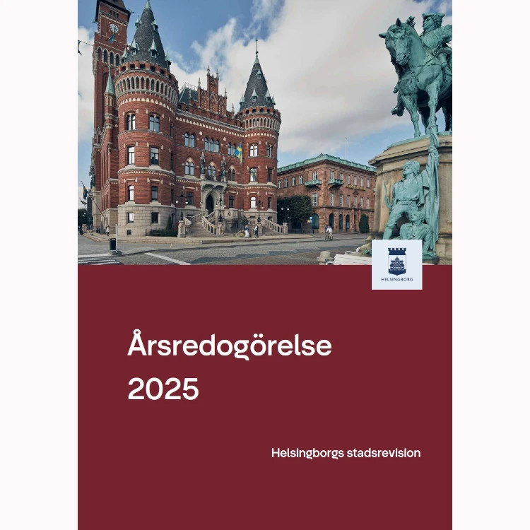 Omslag till stadsrevisionens årsredogörelse 2025