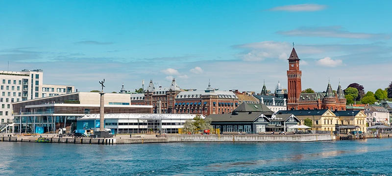 Vy över Helsingborg.Foto. 