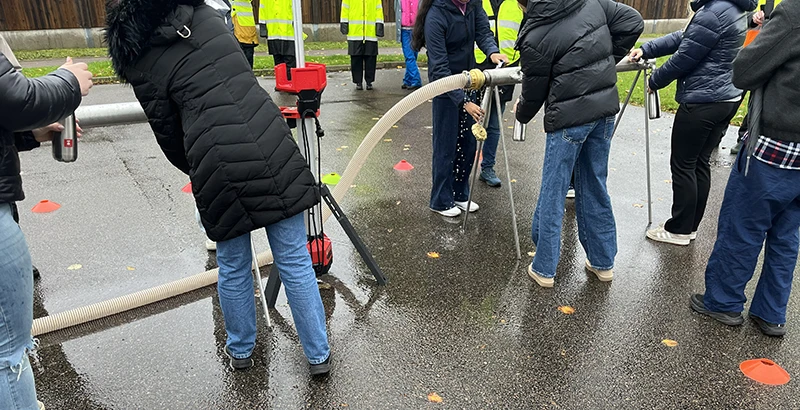 hämta vatten vid övning