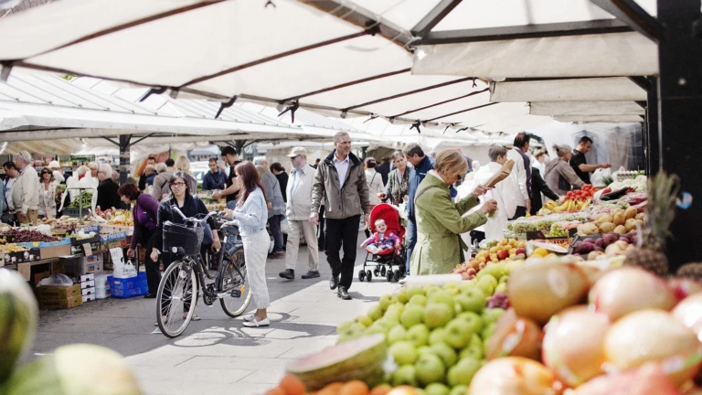 Torghandel på GA Torg i Helsingborg (foto: Anna Olsson)