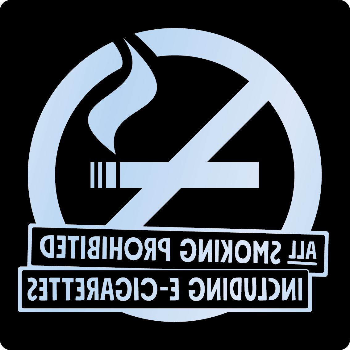 Bild rökförbudsskylt 02A16 ENG: Valfri PMS* / Transparent