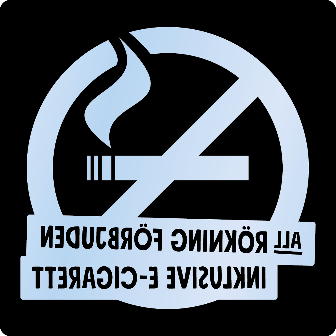 Bild rökförbudsskylt 02B16: Valfri PMS* / Transparent