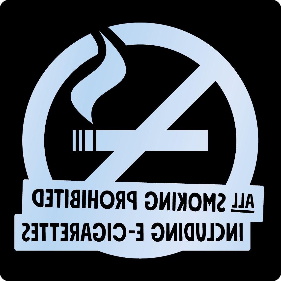 Bild rökförbudsskylt 02B16 ENG: Valfri PMS* / Transparent