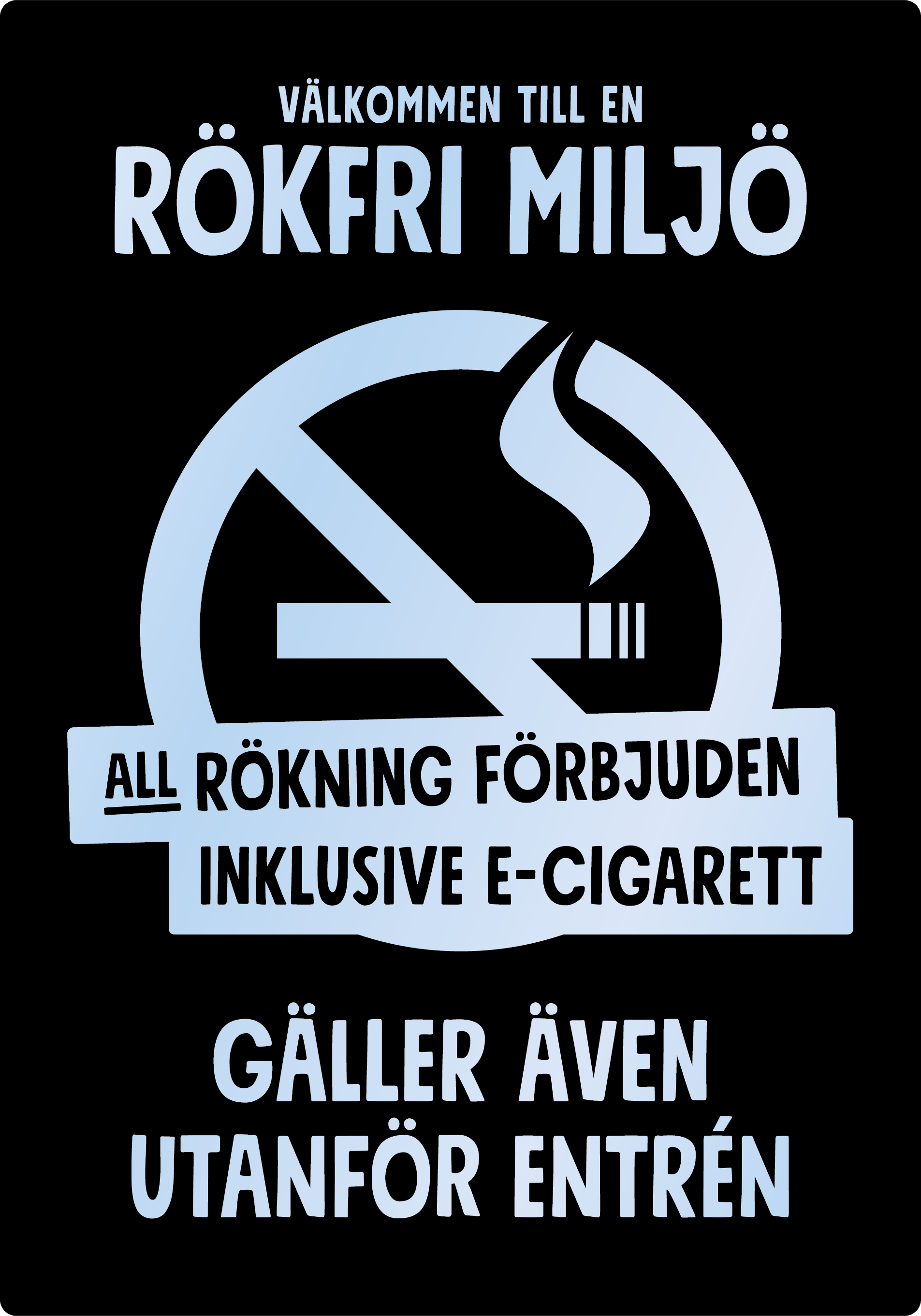 Bild rökförbudsskylt 04B15: Valfri PMS* / Transparent