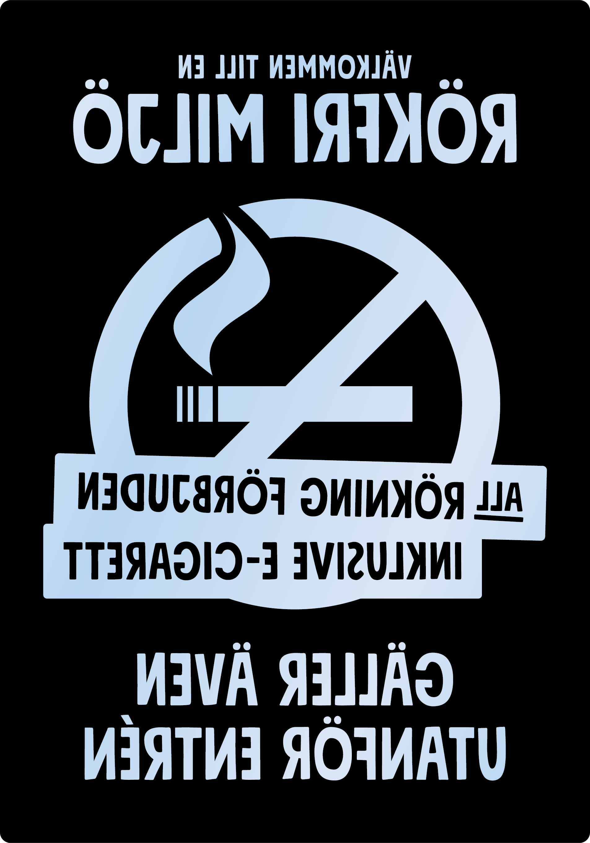 Bild rökförbudsskylt 04B16: Valfri PMS* / Transparent