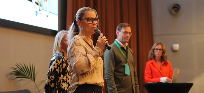 Carina Leffler, stadsdirektör i Helsingborg inledde dagen.