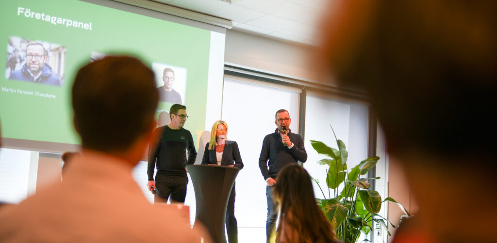 Företagare på scen