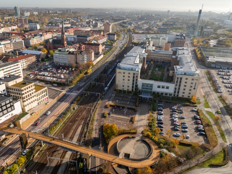 Vy över Campus Helsingborg