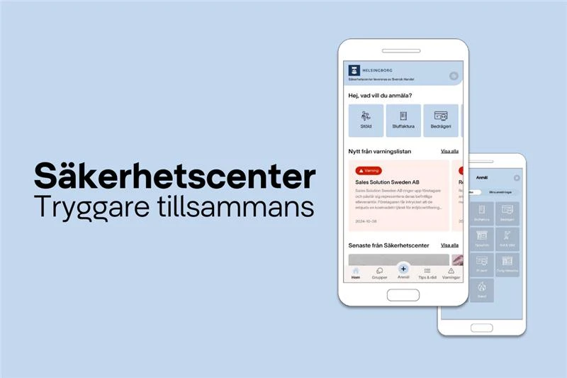 Bild av Säkerhetscenter-app