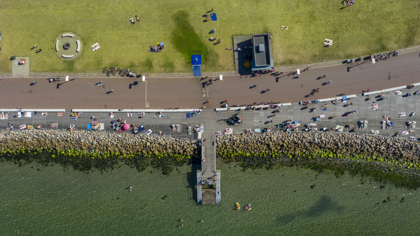 Flygbild av Gröningen