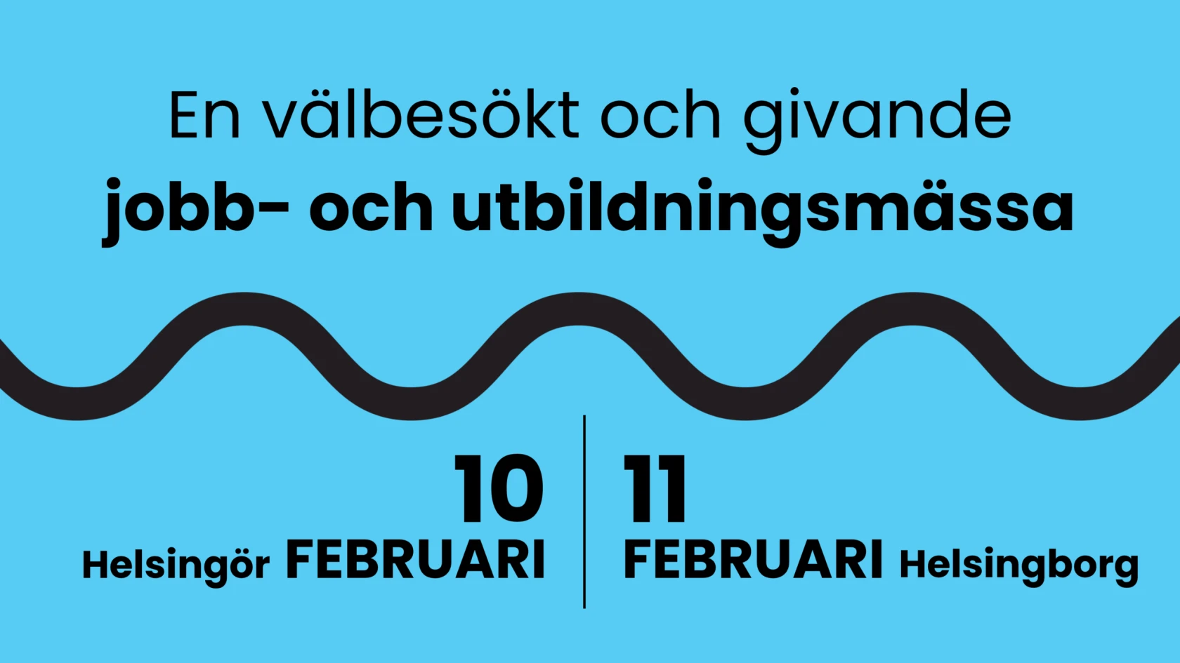 Huvudbild för mässan Tura till jobbet. Jobb- och utbildningsmässa. i Helsingborg den 11 februari 2027. I Helsingör den 10 februari 2027