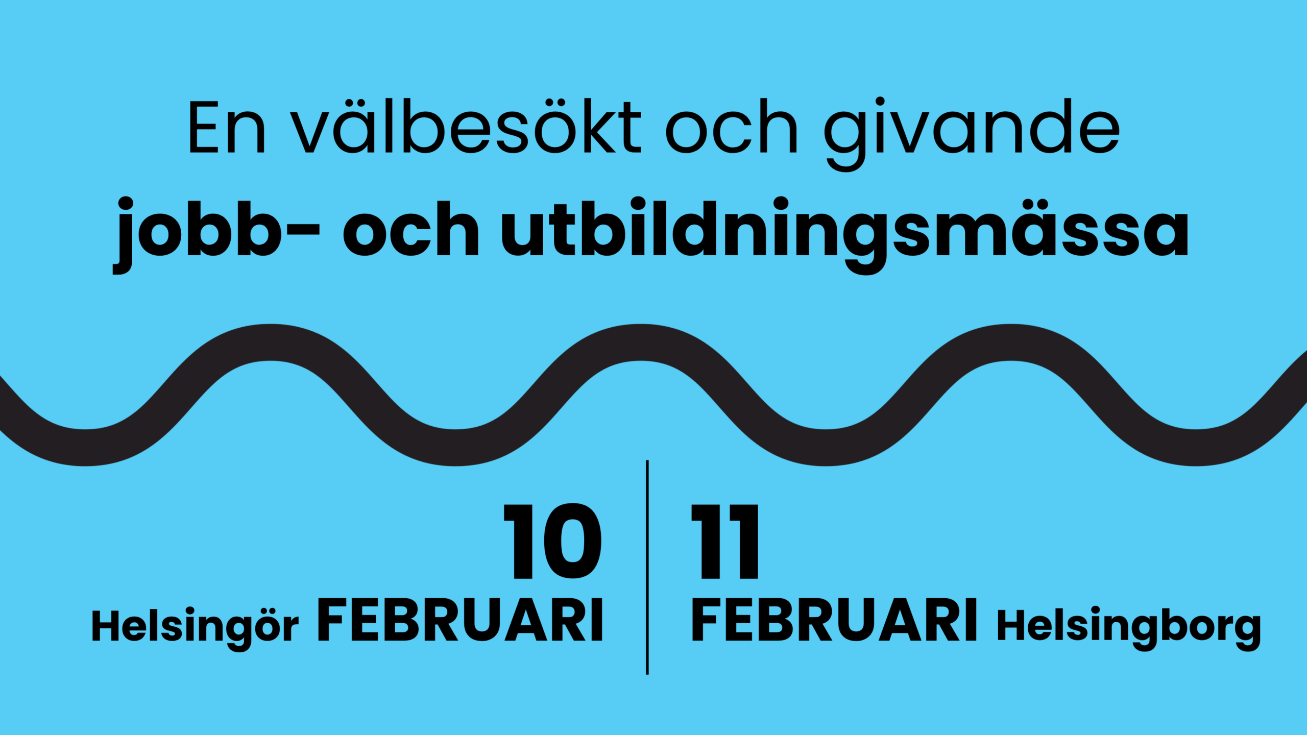 Huvudbild för mässan Tura till jobbet. Jobb- och utbildningsmässa. i Helsingborg den 11 februari 2027. I Helsingör den 10 februari 2027