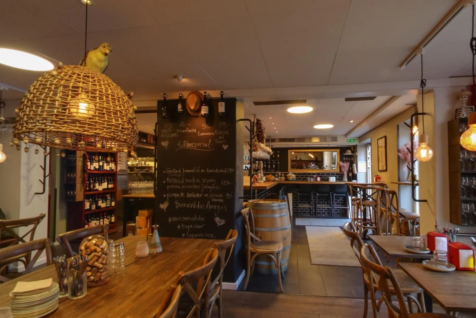 Restaurangmiljö på Barrica Mat och Vinbar i Helsingborg