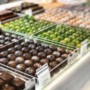 Praliner på Chocolatte i Helsingborg.