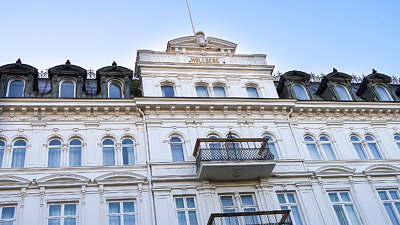 Elite hotel Mollbergs anrika fasad i Helsingborg.