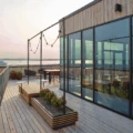 Roof top bar på Scandic Oceanhamnen med fin utsikt mot Helsingör.