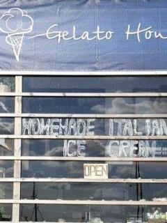 Fasad på gelato house