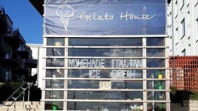 Fasad på gelato house