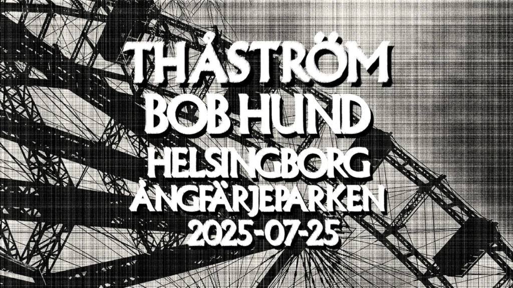 konsertaffisch för Thåström och Bob Hund