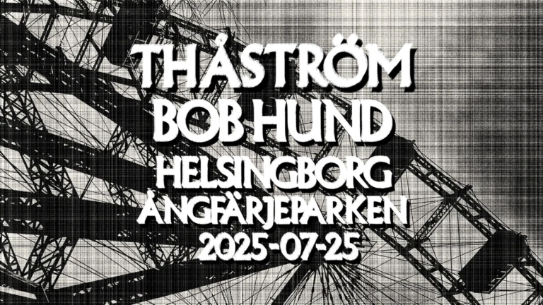 konsertaffisch för Thåström och Bob Hund