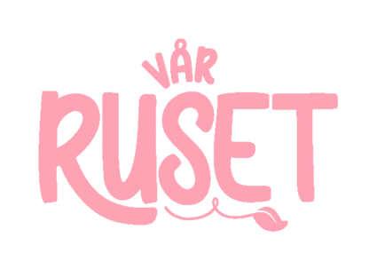 logotype för vårruset i rosa