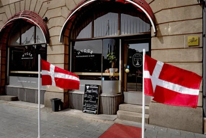 Bild visar restaurangen Hygge utifrån