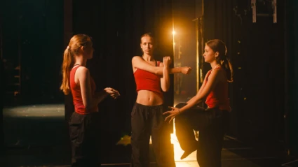 Elever från estetiska programet inriktning dans.