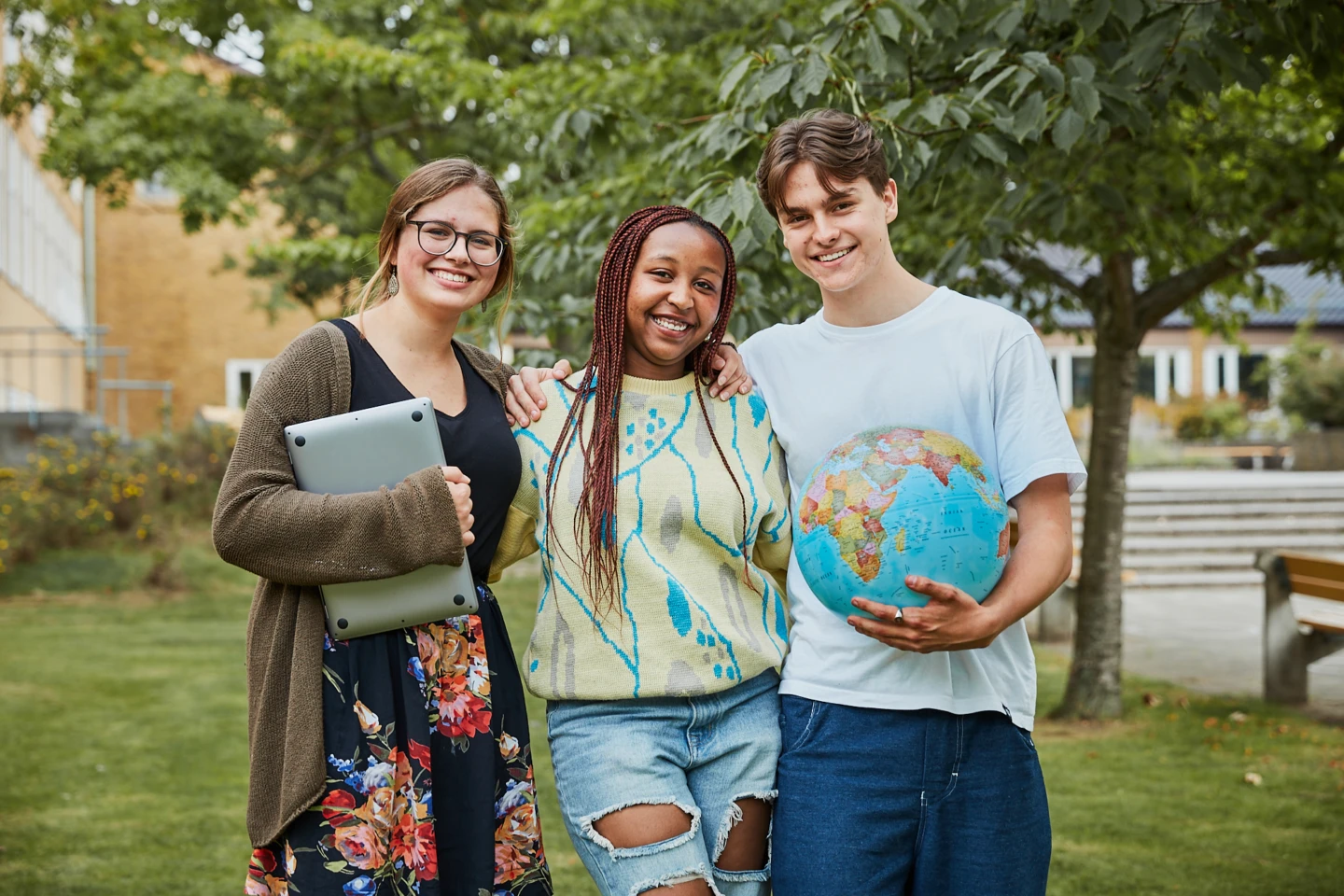 Picture of three students at ISH