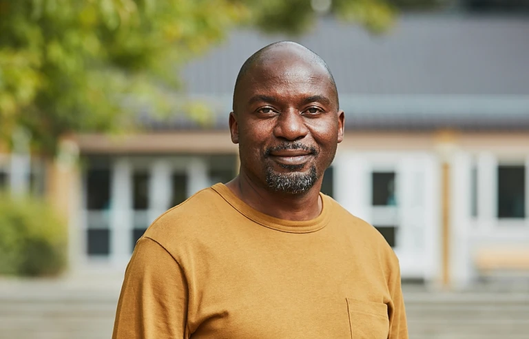 Portrait of Solomon Saduma, Diploma Teacher in Mathematics and Physics. From Kenya