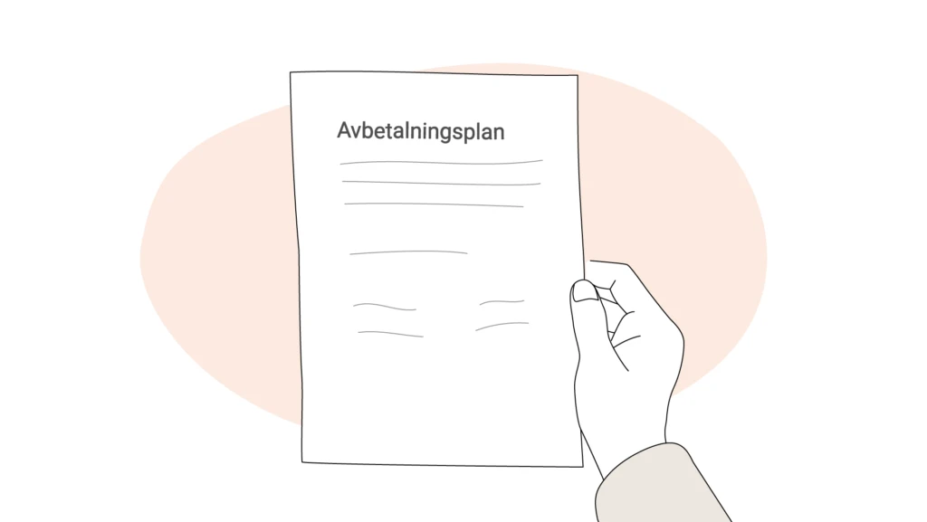 Papper med avbetalningsplan