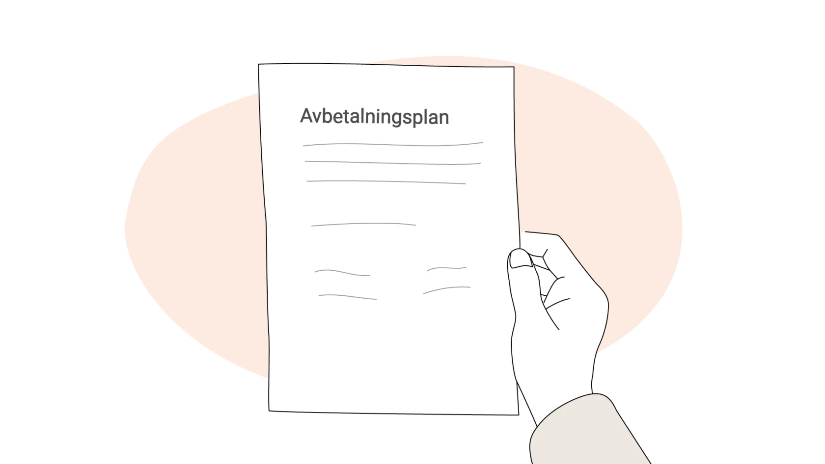 Papper med avbetalningsplan