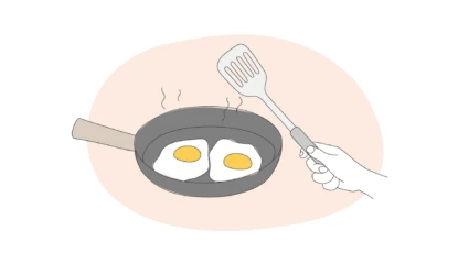 Illustration av matlagning