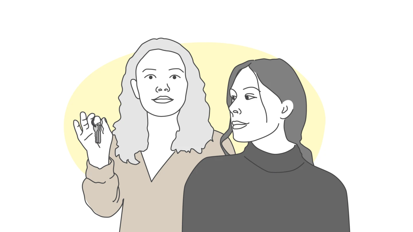 Illustration av ett sambopar