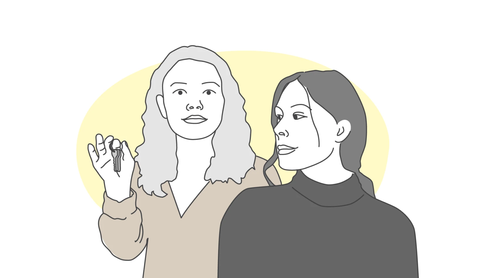 Illustration av ett sambopar