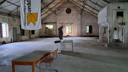 Klippans historiska pappersbruk med tegelarkitektur och industrimiljö som vittnar om kommunens industriella arv.