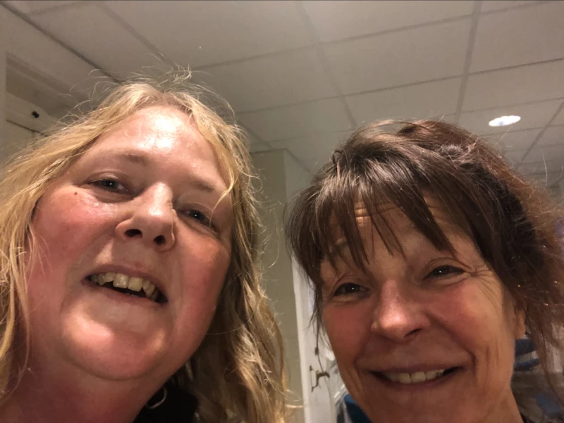 Caroline Åberg och Tove Lundberg, sjuksköterska