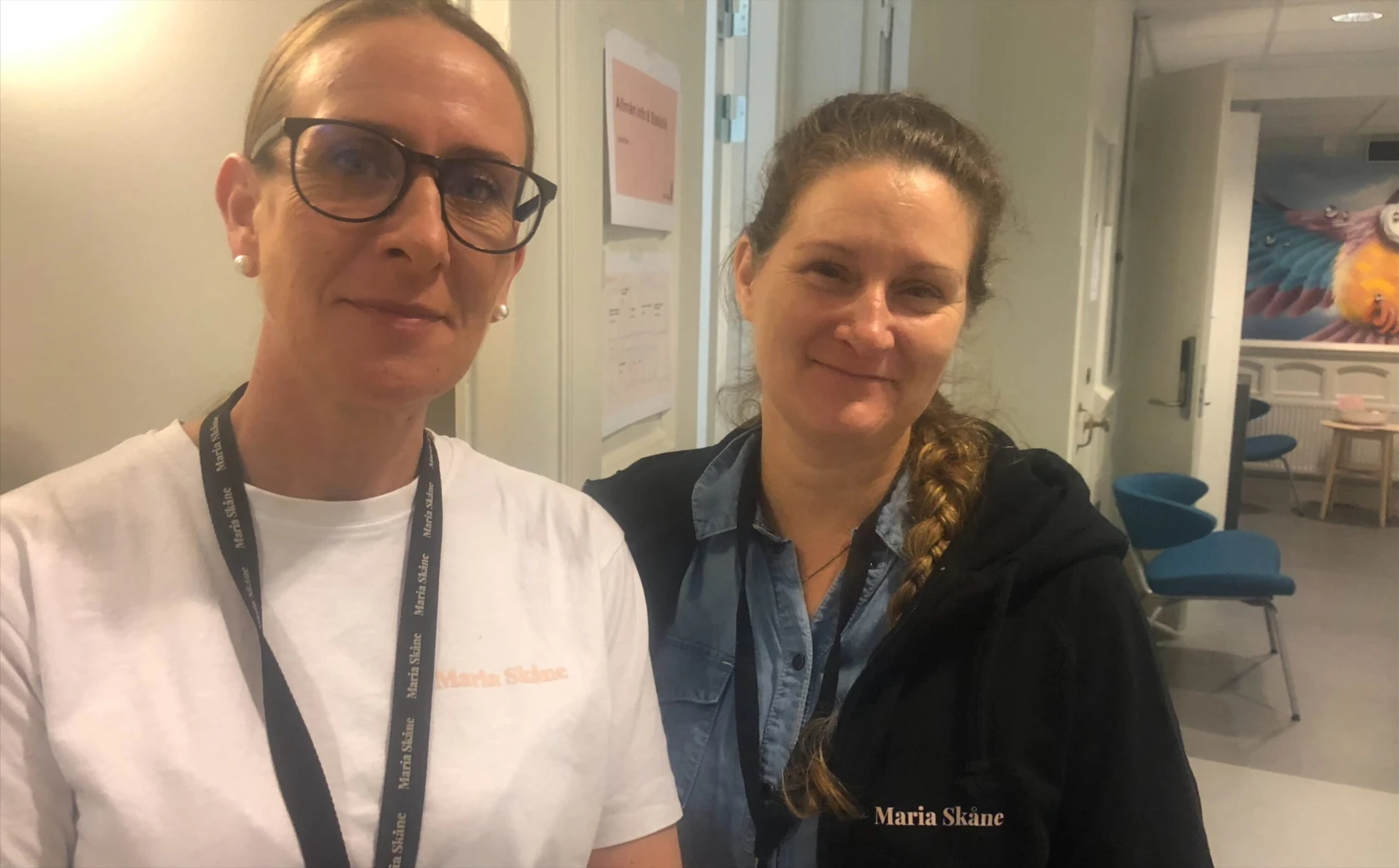 Jenny Jansson, medicinsk sekreterare och Linda Nemes, enhetschef