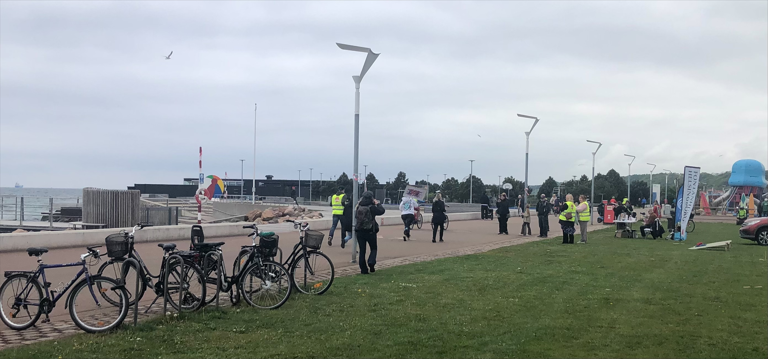 Ångestloppet, 209 metet längs gångvägen på Gröningen.