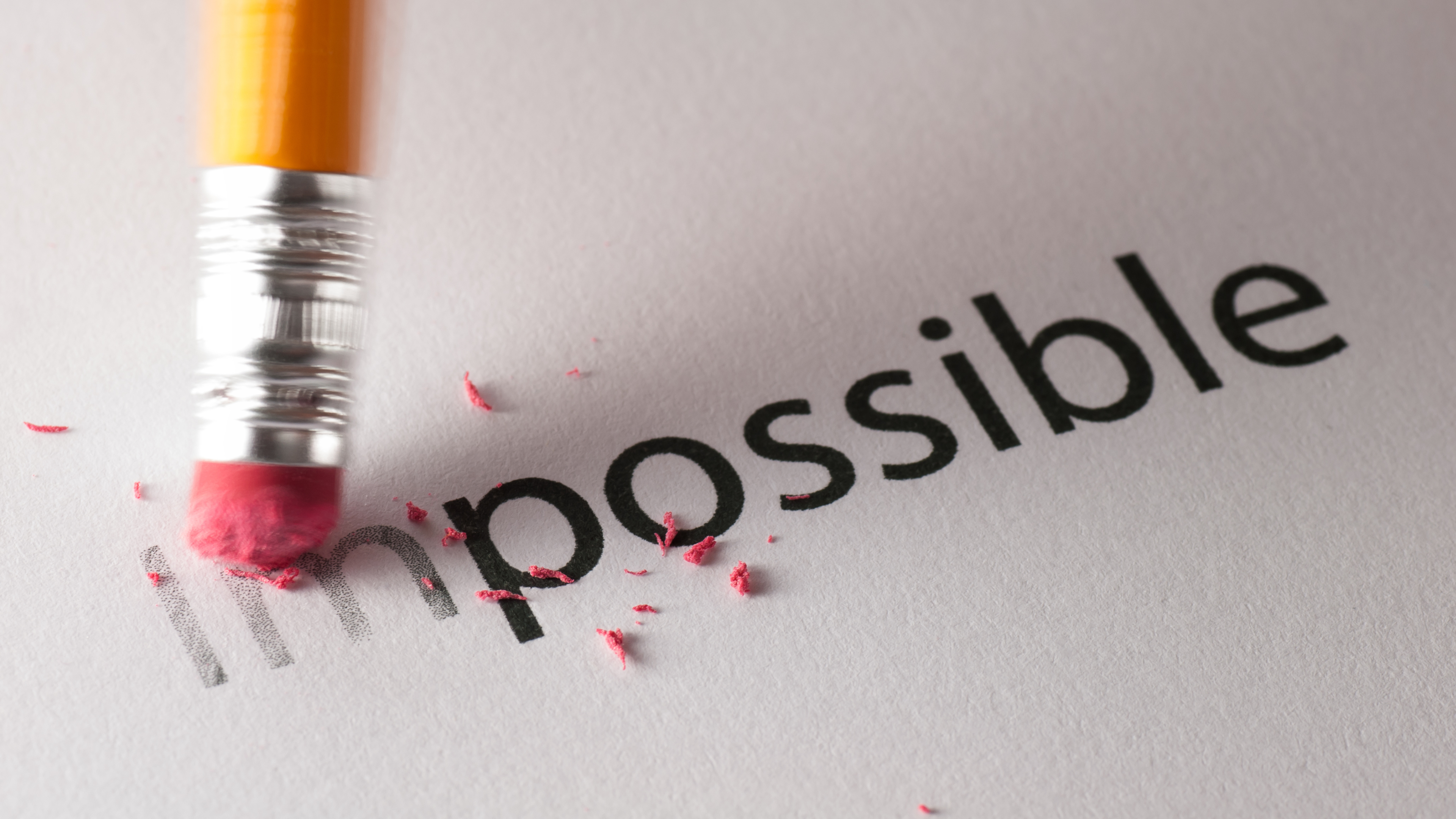 text i bild "I'm possible" eller possible
