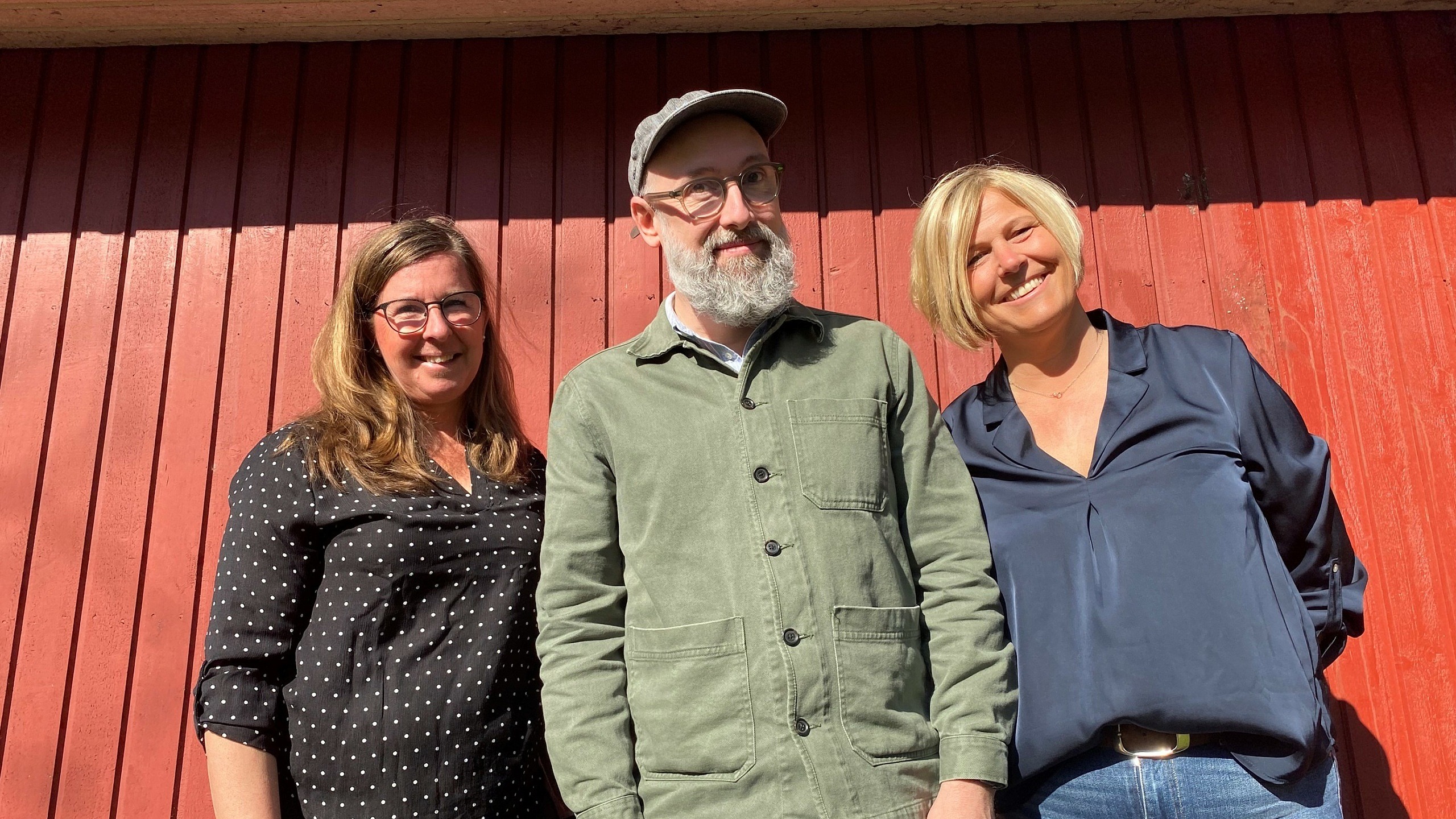 Gruppbild. Alexandra Andersson, Ola Sandén och Josephine Linde