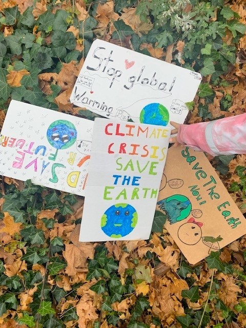 Elevernas eget skapade klimatplakat