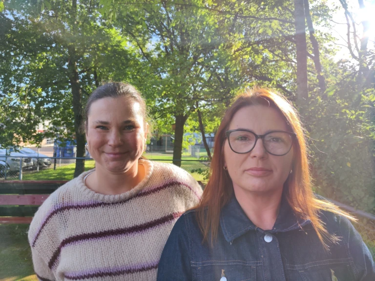 Porträtt Heidi och Martina