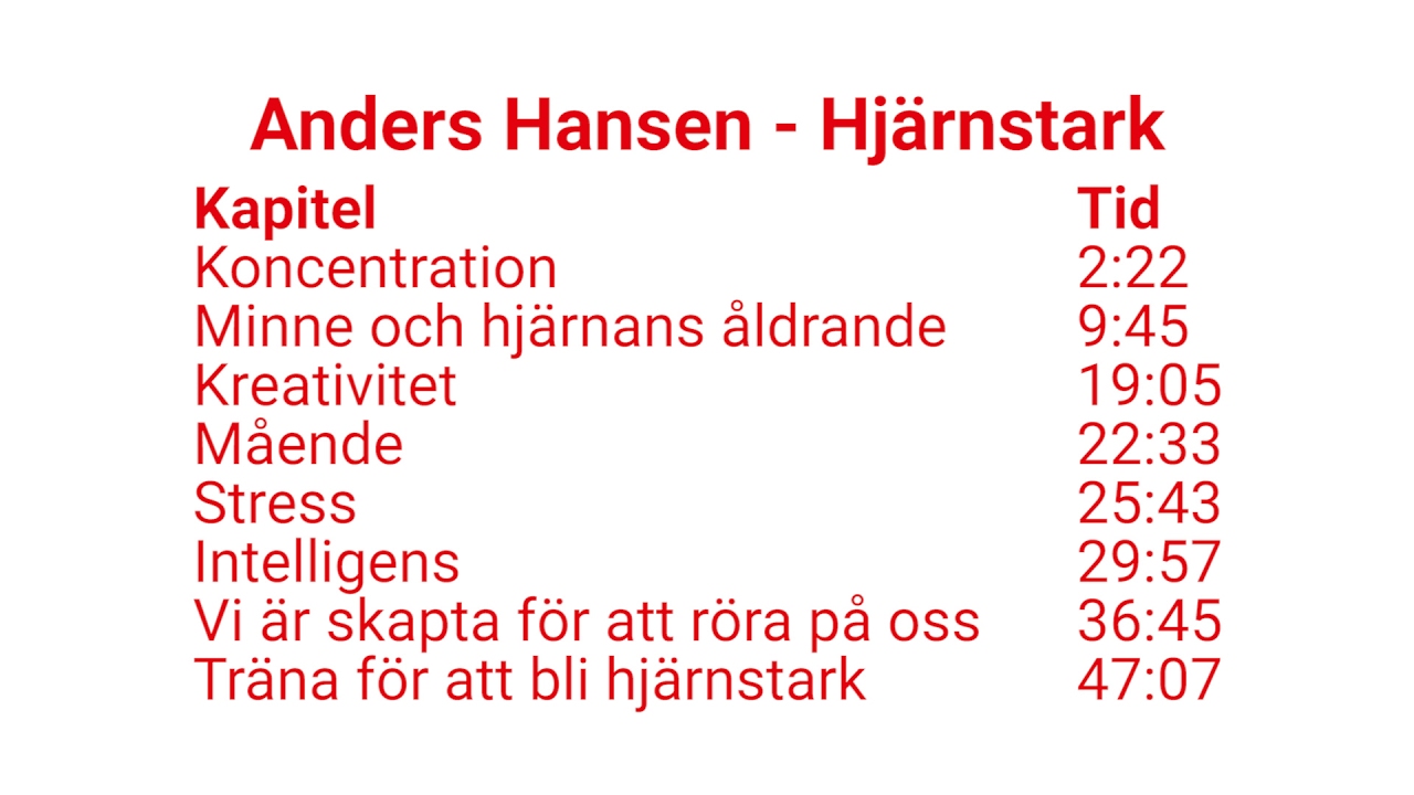 Hjärnstark - föreläsning med Anders Hansen - Pedagogsajten Familjen ...