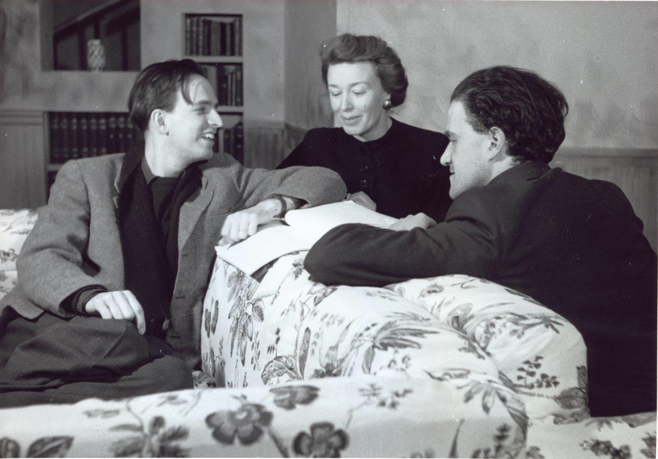 Bergman i samspråk med Elsa Burnett och Sture Ericsson.