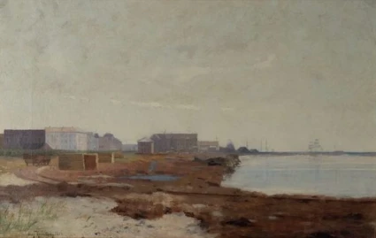 Olof Krumlinde. Vy över Helsingborg från norr.